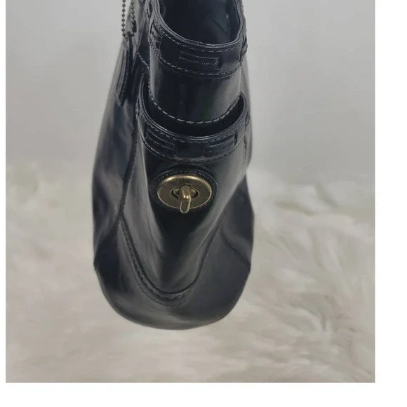 COACH Black Patent Leather Tote  F0773-11500 - Picture 5 of 8